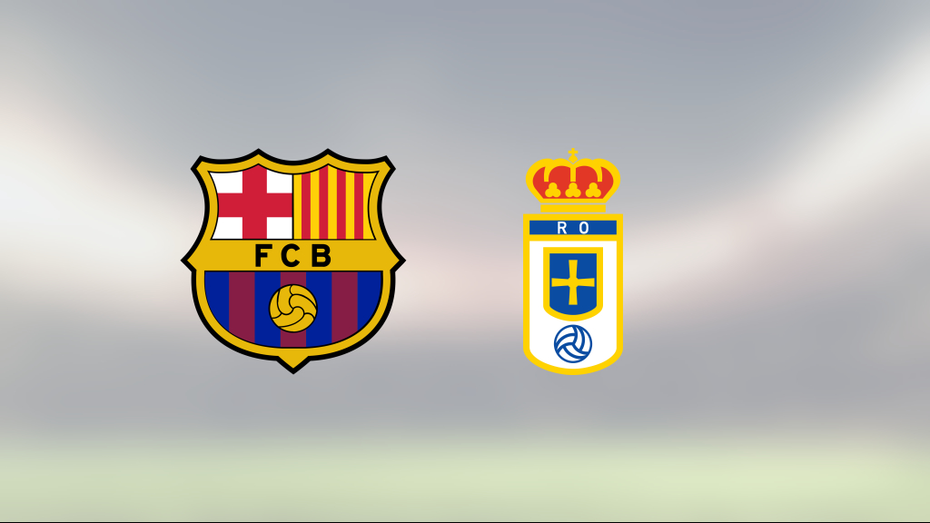 Barcelona fortsätter skörda segrar hemma – vann med 3–0 mot Real Oviedo
