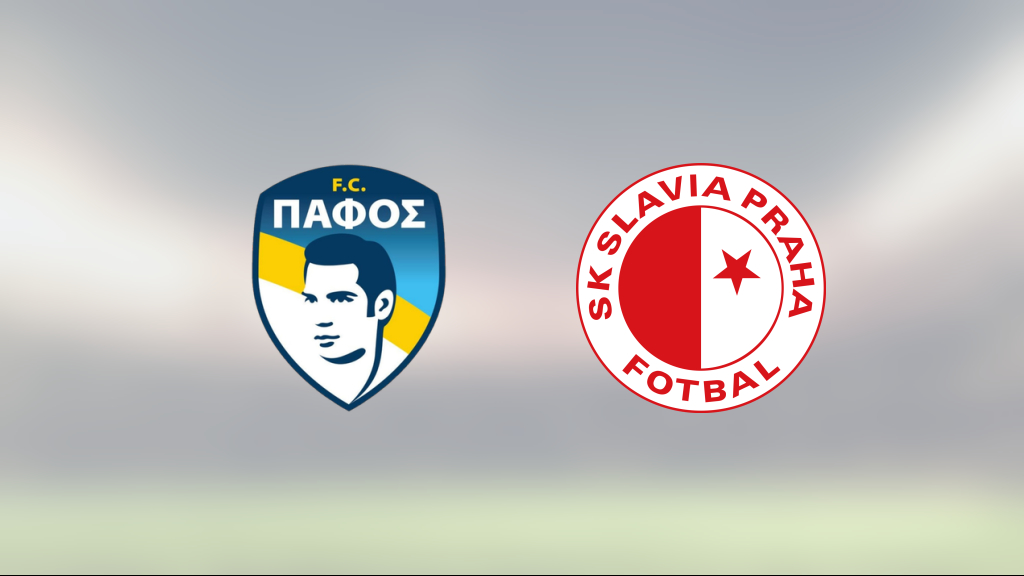 Två mål för Pafos Anderson Silva i segern mot Slavia Prag