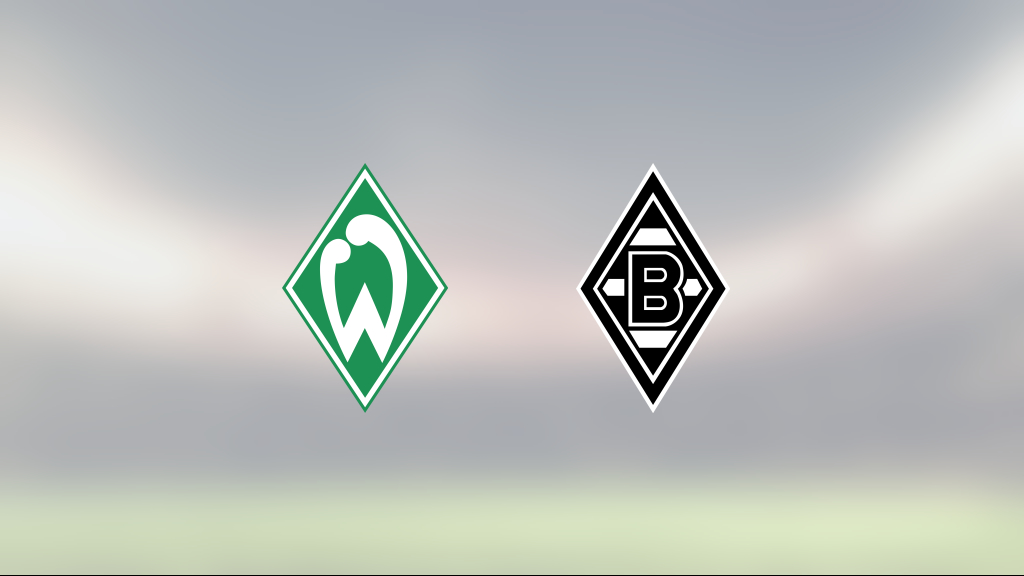 Kryss på övertid för Werder Bremen mot Mönchengladbach