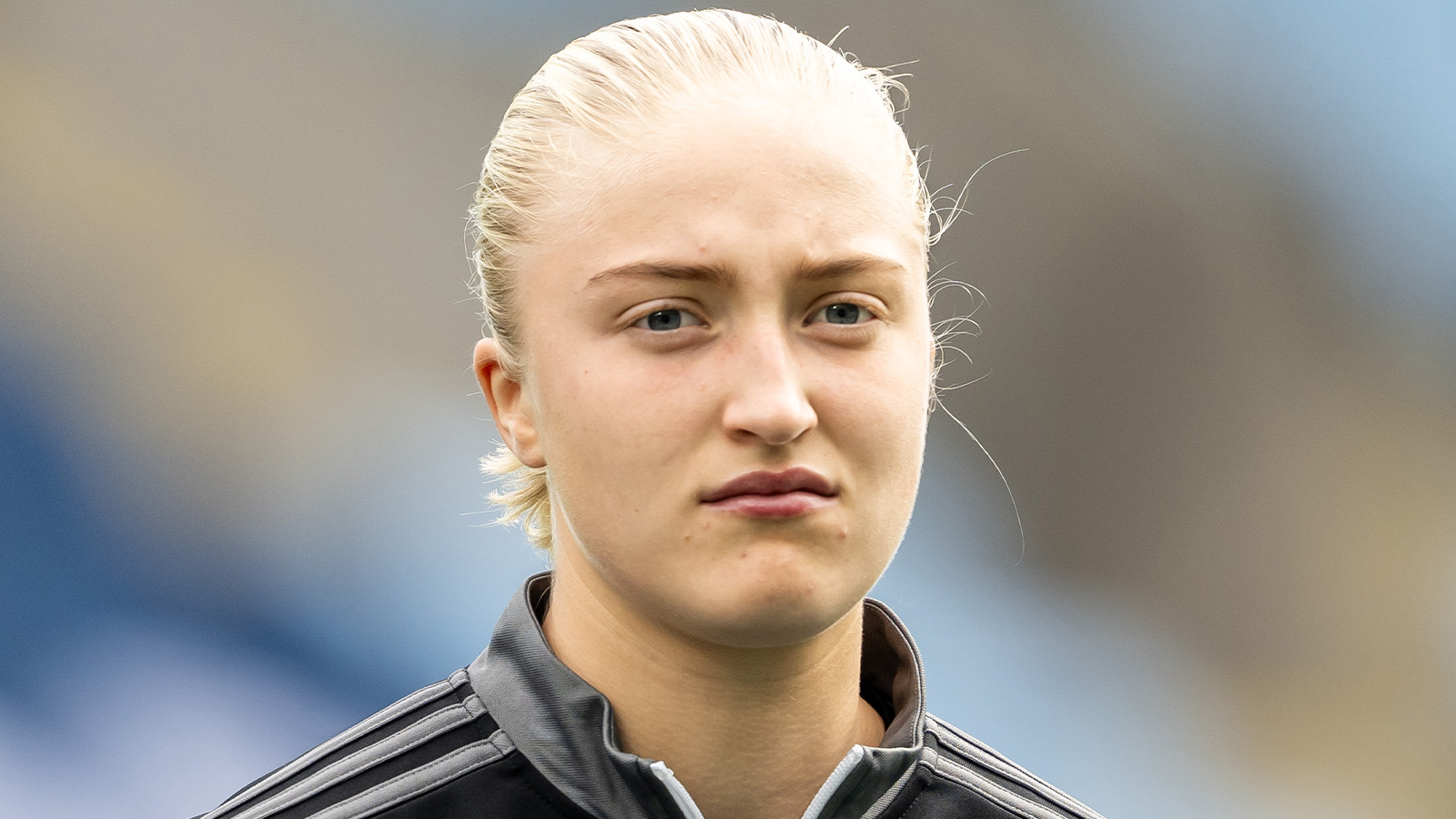 250330 IFK Norrköpings Wilma Leidhammar inför fotbollsmatchen i Damallsvenskan mellan Malmö FF och IFK Norrköping den 30 mars 2025 i Malmö.