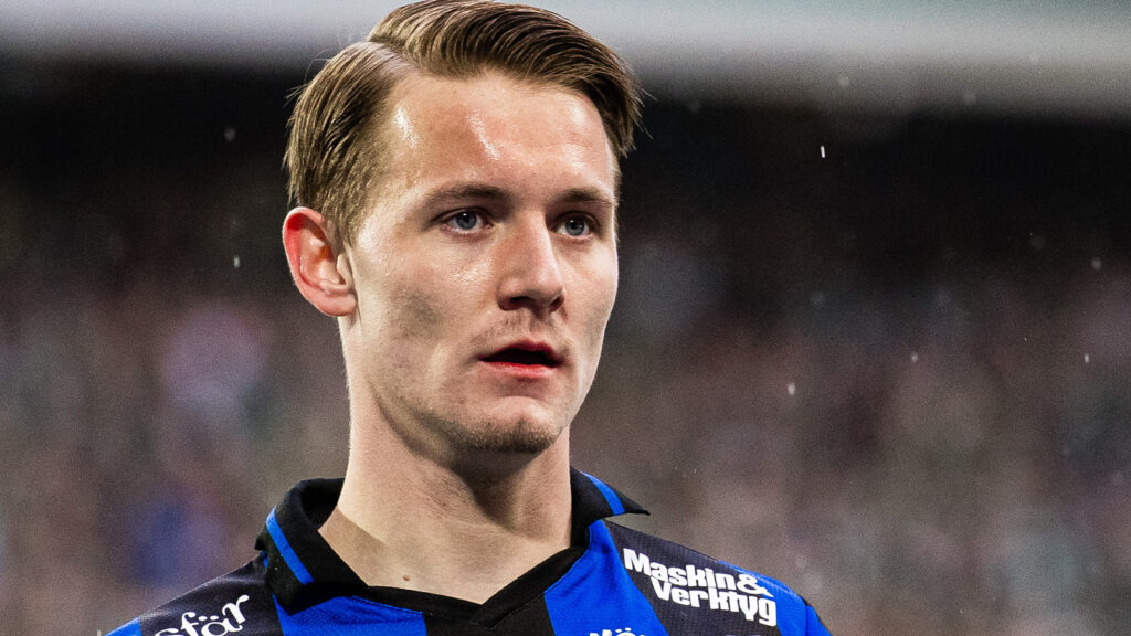 250514 Sirius Noel Milleskog under fotbollsmatchen i Allsvenskan mellan Hammarby och Sirius den 14 maj 2025 i Stockholm.