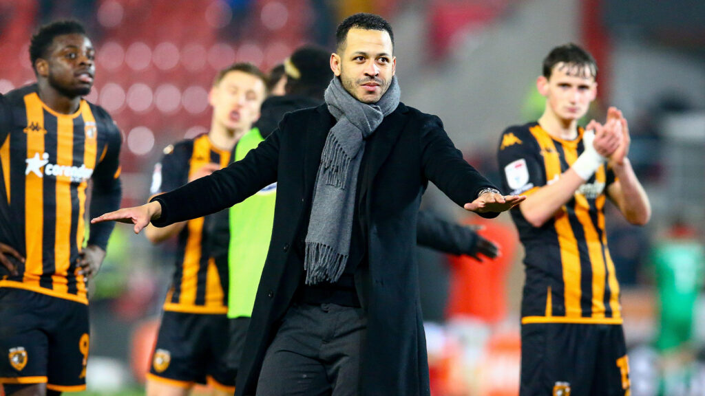 New York Stadium, Rotherham, England - 13 februari 2024. Liam Rosenior, tränare för Hull City - efter matchen Rotherham United mot Hull City, Sky Bet Championship, 2023/24.