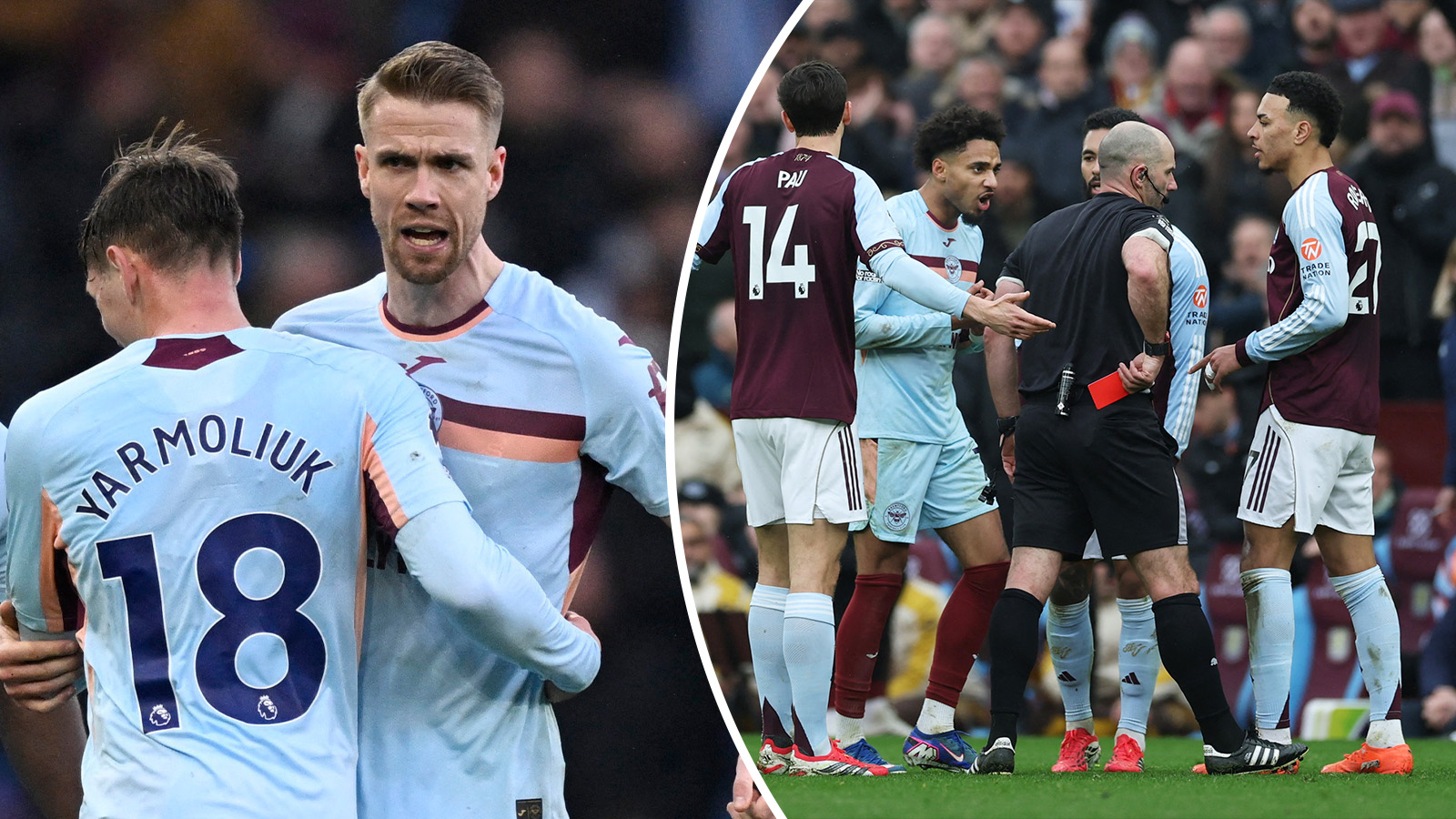 TV: Brentford höll undan trots utvisning: ”Galet beslut”