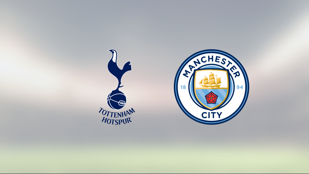 Kryss mellan Tottenham och Manchester City efter svängig match