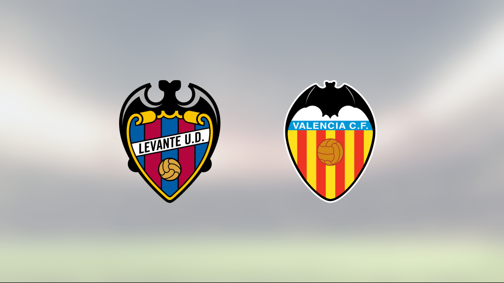 Valencia vann mot Levante på Estadio Ciudad de Valencia