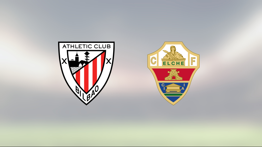 Fortsatt tungt för Elche efter 1–2 mot Atlethic Bilbao