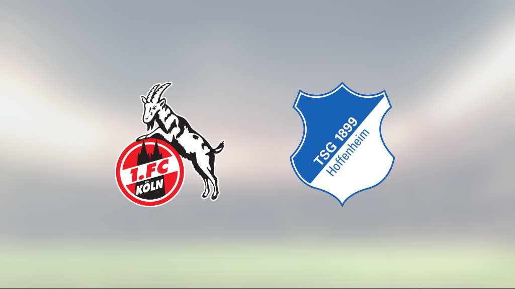Kryss för Köln hemma mot Hoffenheim