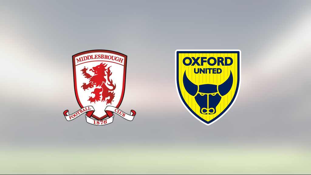 Stark insats när Oxford United tog poäng borta mot Middlesbrough