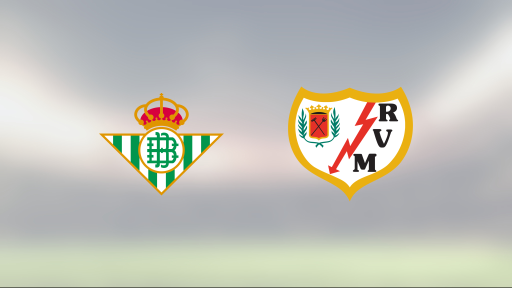 1–1 när Real Betis och Rayo Vallecano delade på poängen