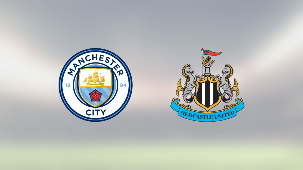 Manchester City avgjorde före paus mot Newcastle