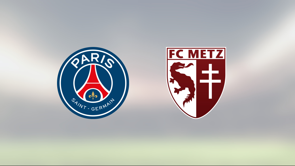 PSG upp i topp efter seger mot Metz