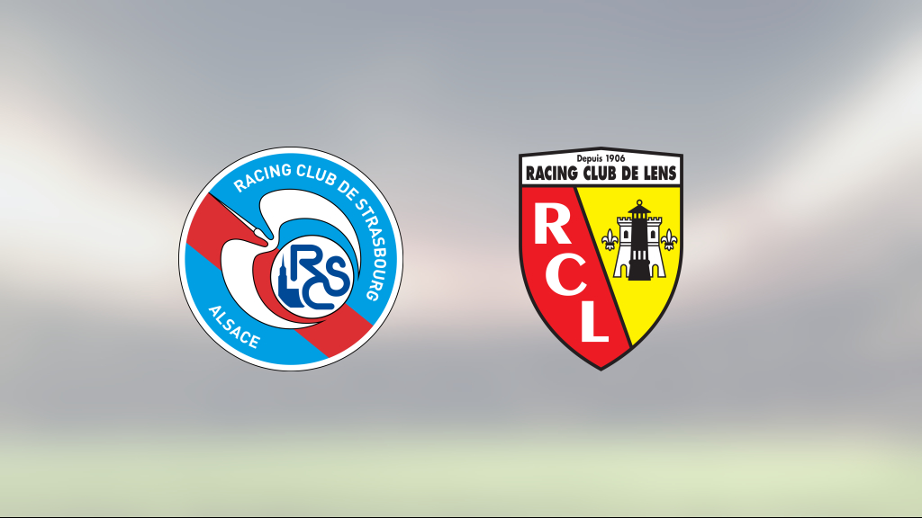 Kryss mellan Strasbourg och Lens efter svängig match