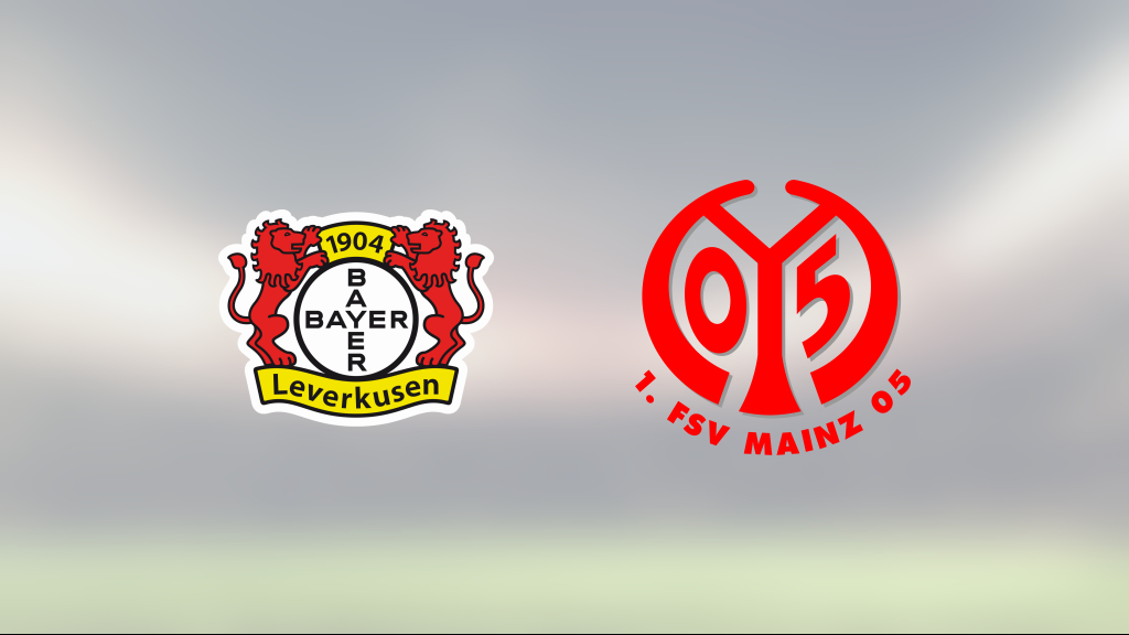 Kryss i 88:e minuten för Bayer Leverkusen mot Mainz