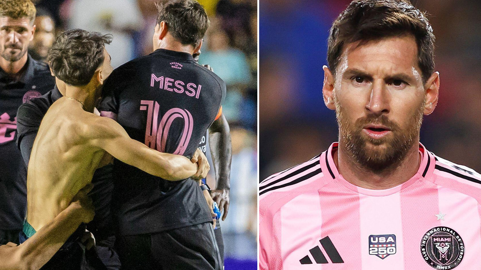 Messi nedbrottad av planstormare: ”Haveri”