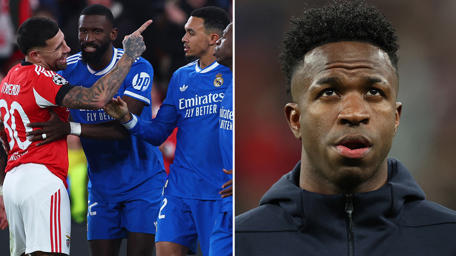 Otamendis bror postade rasistiskt inlägg om Vini Jr