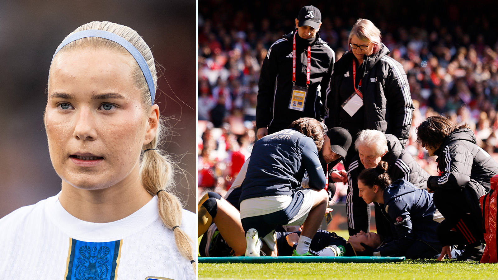 Eva Nyström blev utburen på bår i krossen