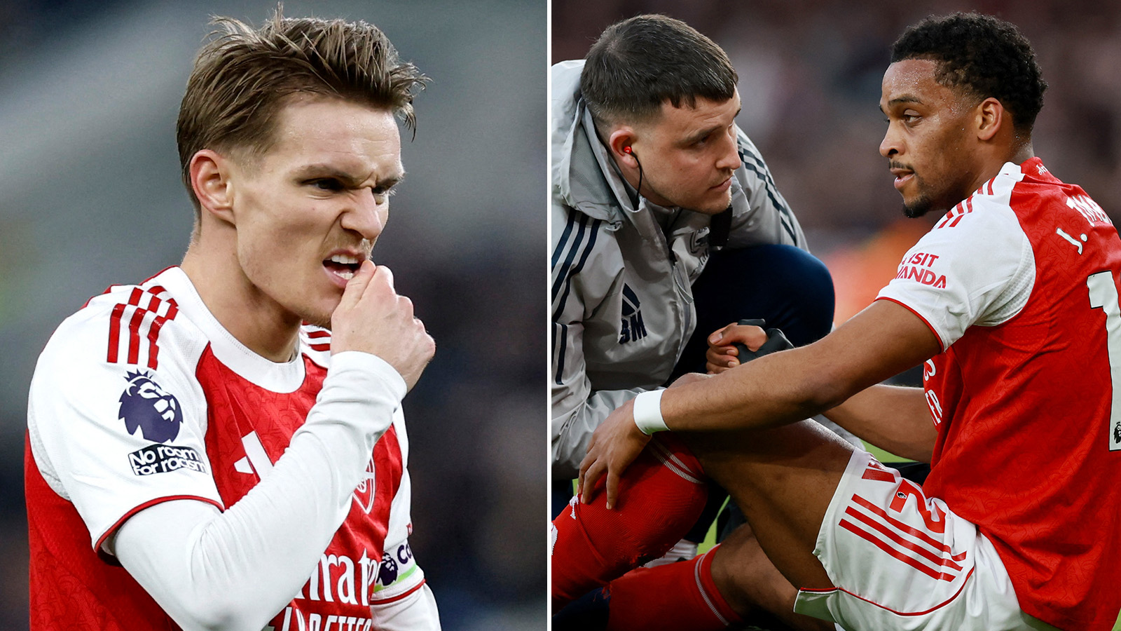 Beskedet: Dubbla skadesmällar i Arsenal