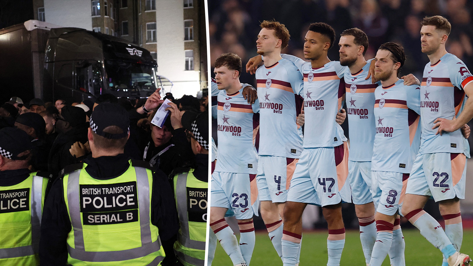 Två Premier League-spelare avbröt misshandel i London