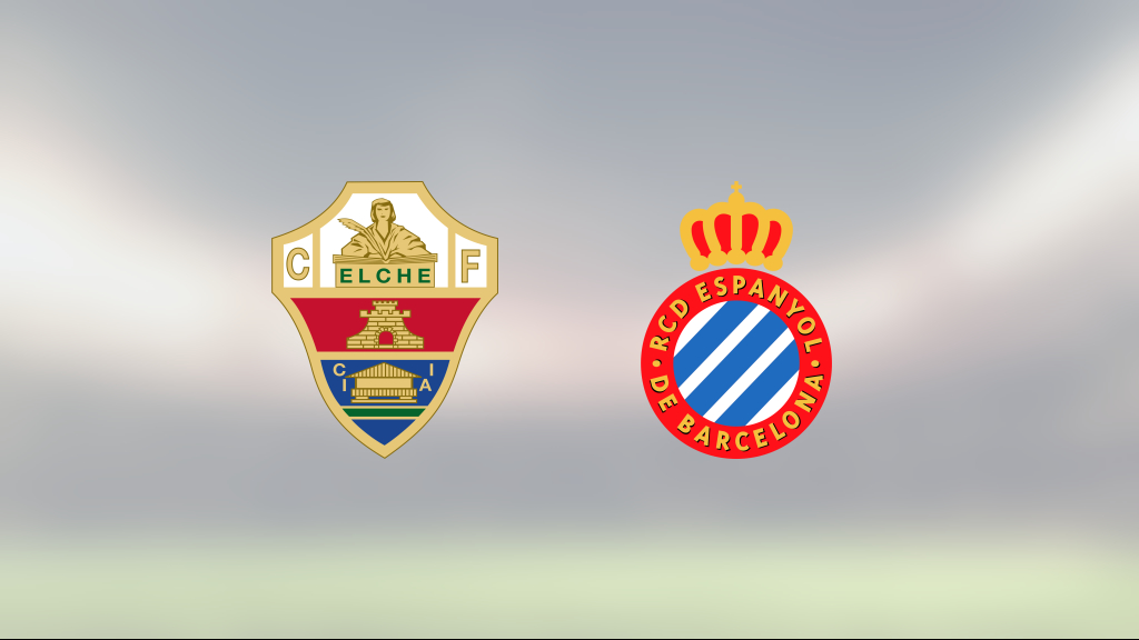 Espanyol kryssade på bortaplan mot Elche