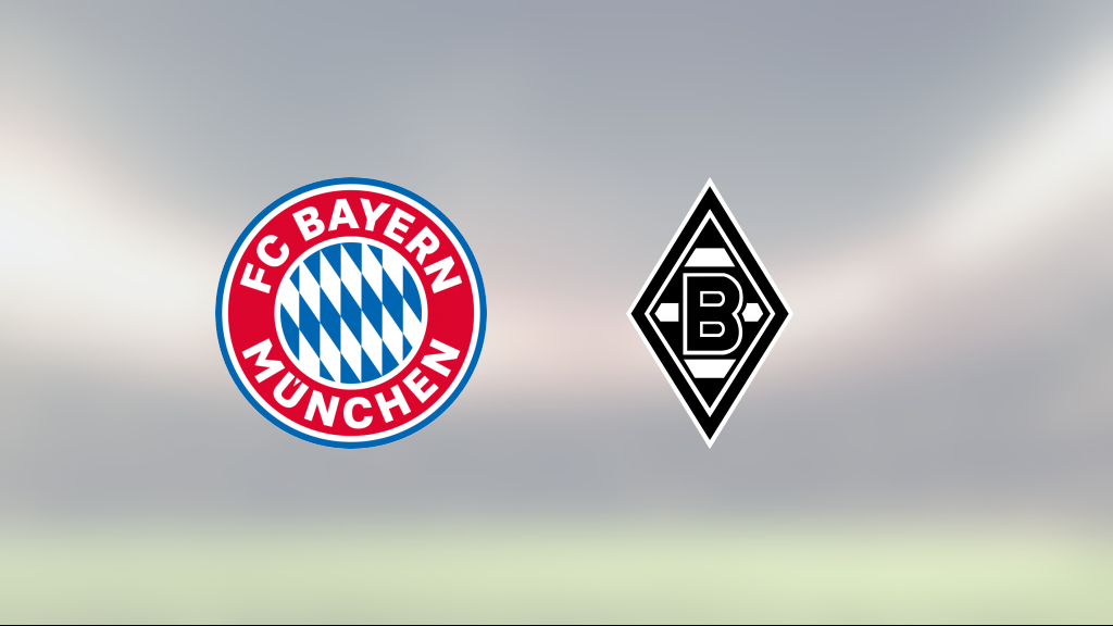 Bayern München förlänger segersviten mot Mönchengladbach