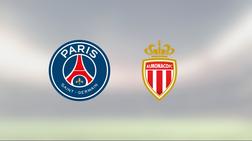 Monaco fortsätter vinna – 3–1 mot PSG