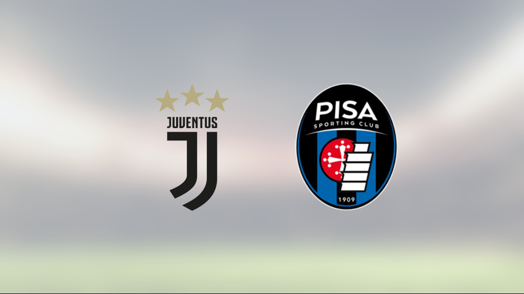 Seger för Juventus mot Pisa efter stark andra halvlek