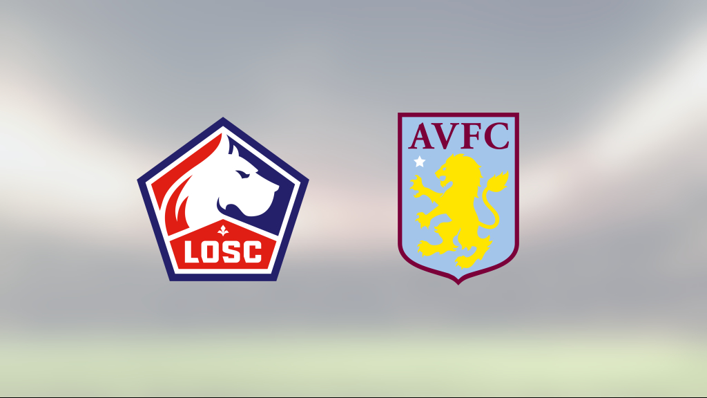 Aston Villa vann första matchen med 1–0 mot Lille