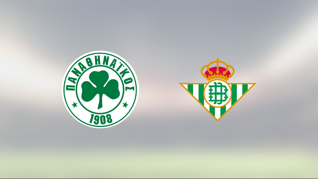 Panathinaikos vann första matchen med 1–0 mot Real Betis