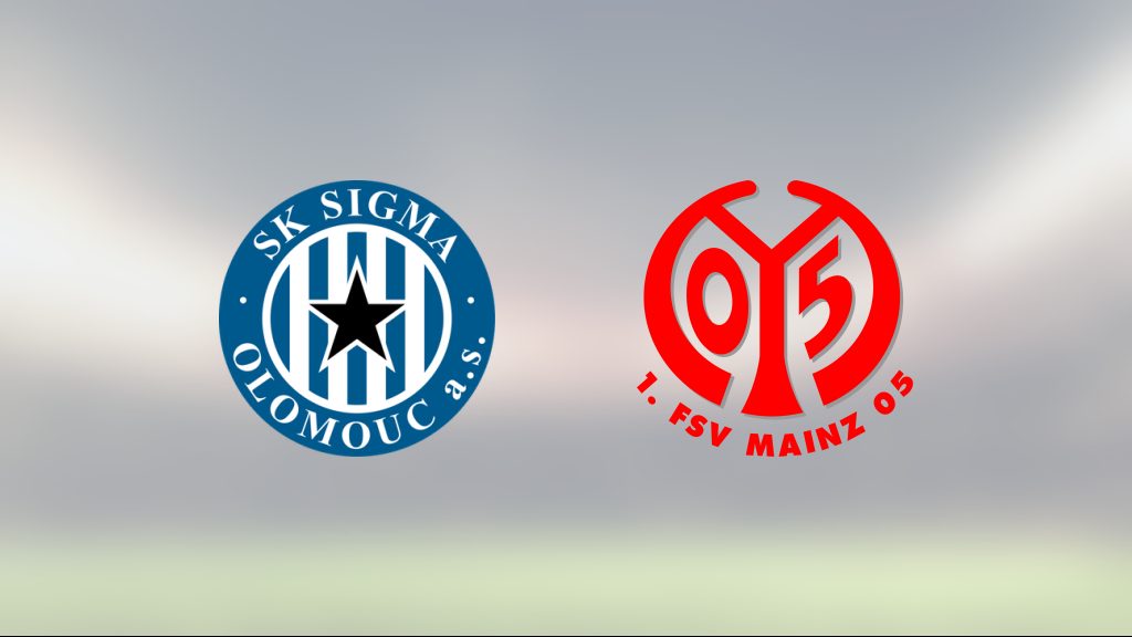 Mållöst mellan Sigma Olomouc och Mainz på Andruv Stadion
