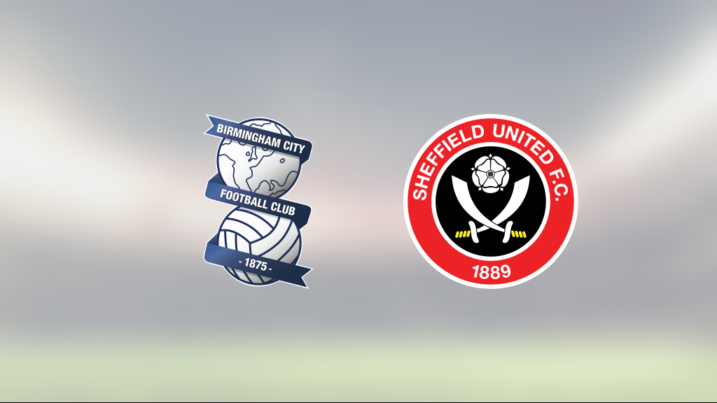 Oavgjort för Sheffield United på bortaplan mot Birmingham