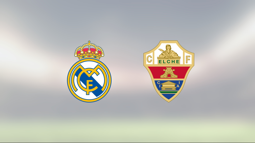 Real Madrid tog kommandot från start mot Elche