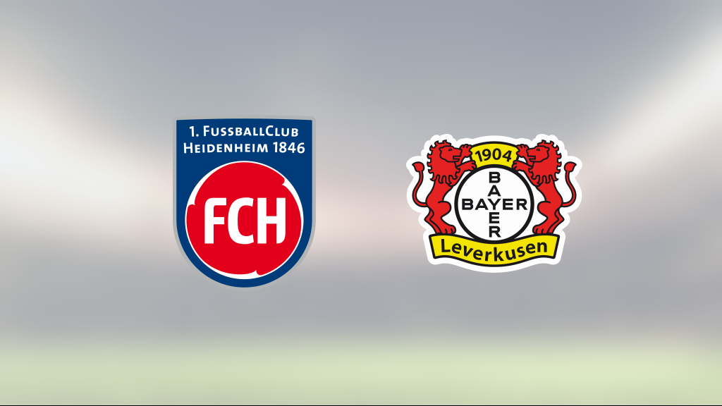 Heidenheim hämtade upp underläge hemma mot Bayer Leverkusen