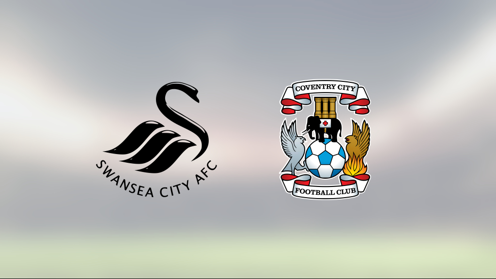 Coventry avgjorde i första halvlek mot Swansea City