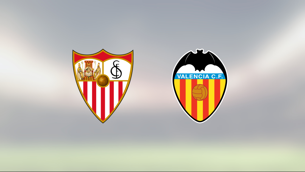 Valencia avgjorde i första halvlek mot Sevilla