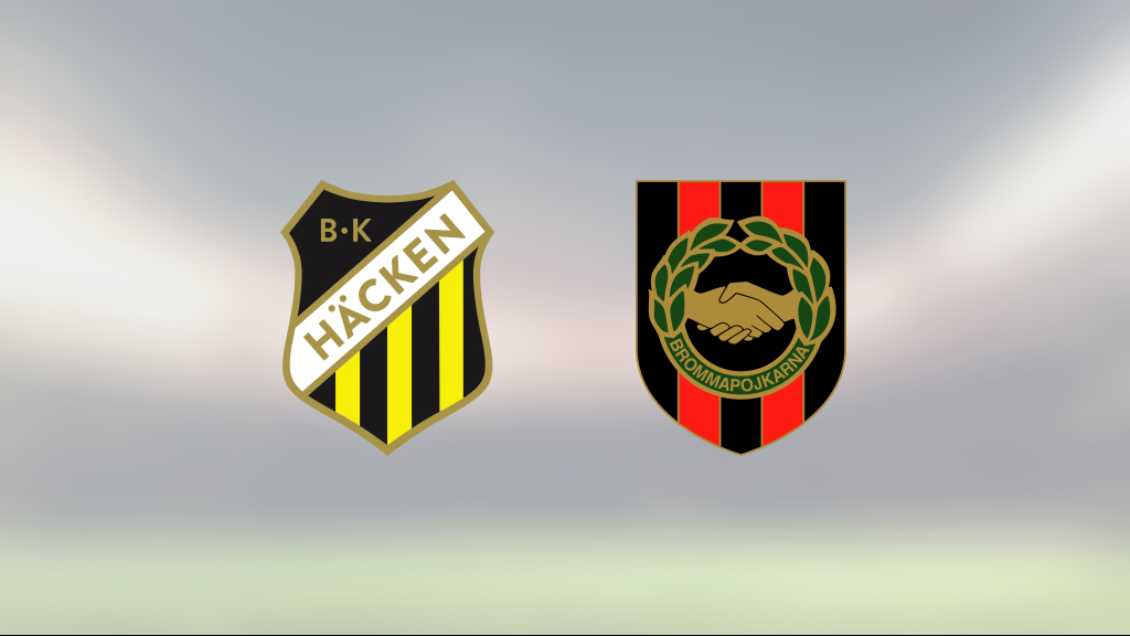BK Häckens starka svit mot Brommapojkarna fortsätter