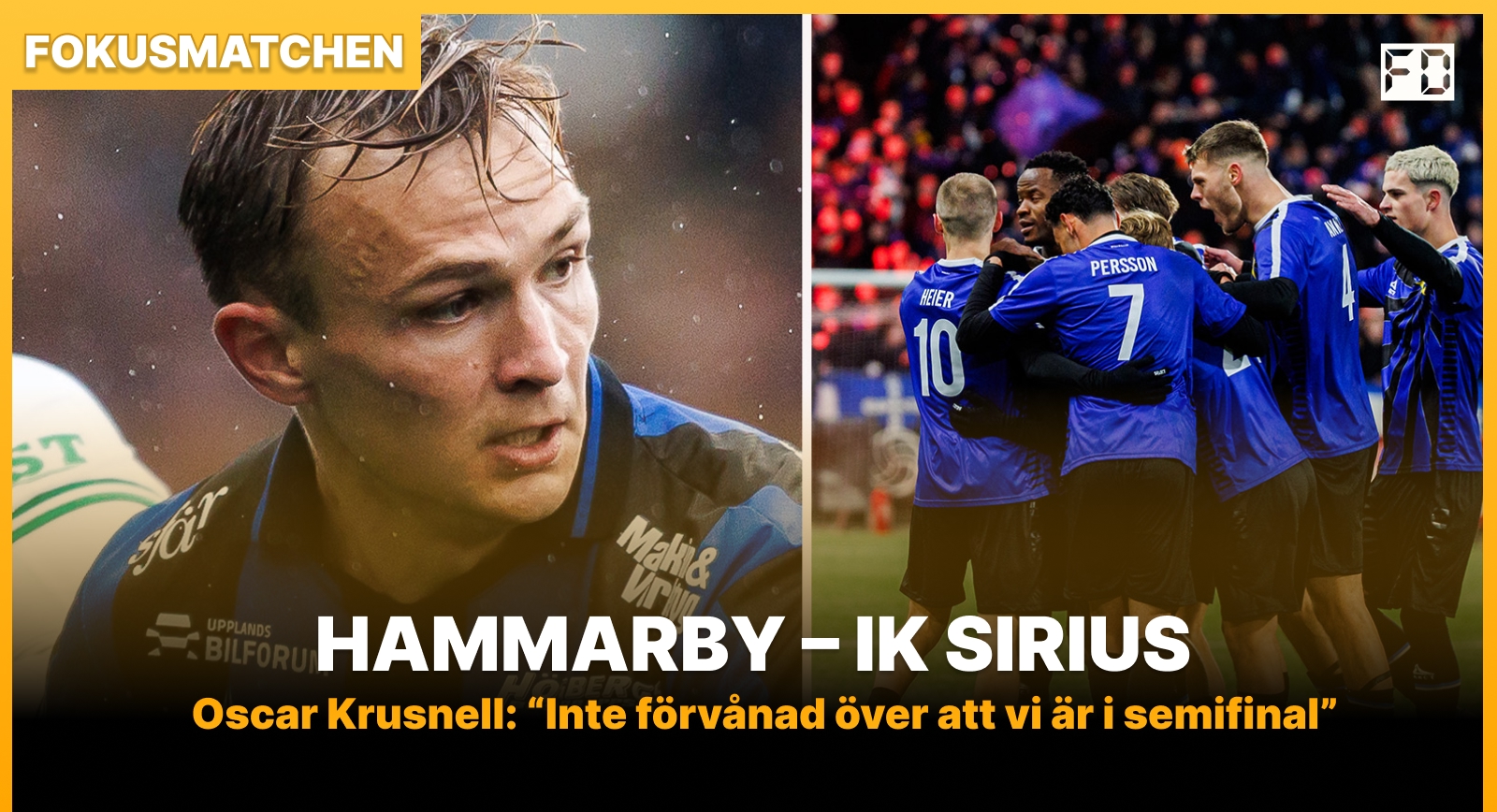 Oscar Krusnell tror på Sirius: ”Vi är ett topplag”