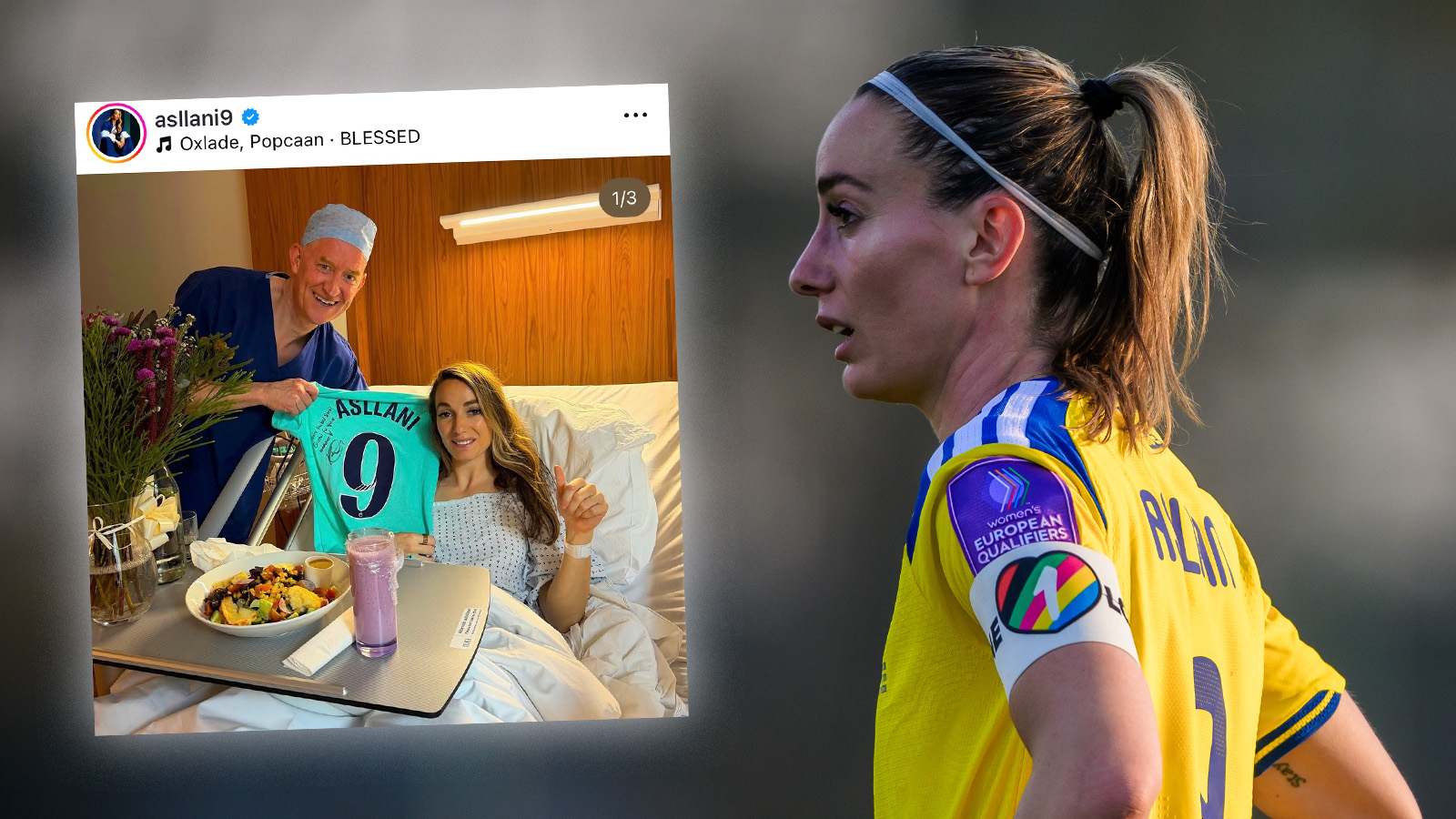 Kosovare Asllani meddelar – har genomgått operation