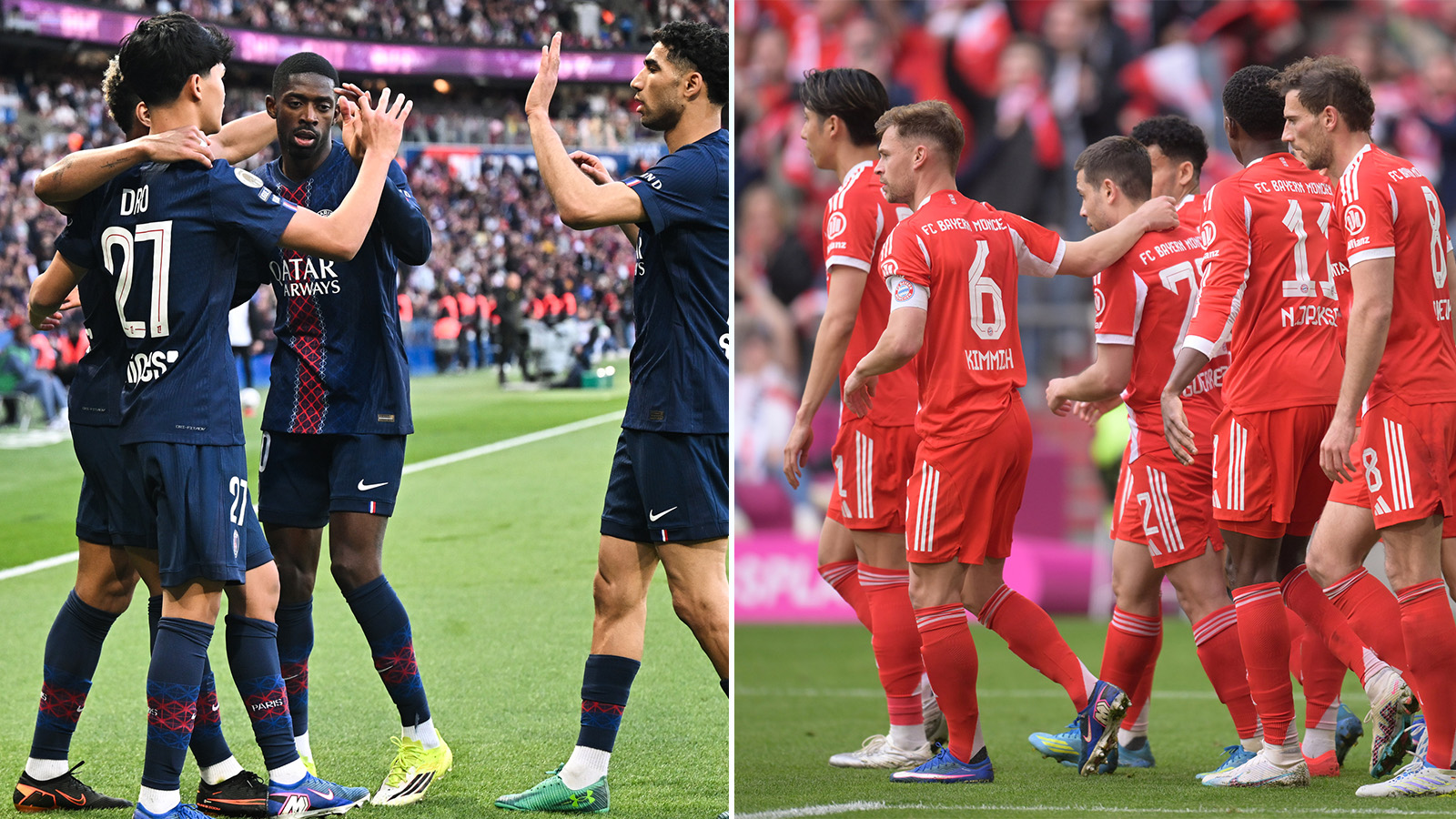 JUST NU: Så startar PSG och Bayern München