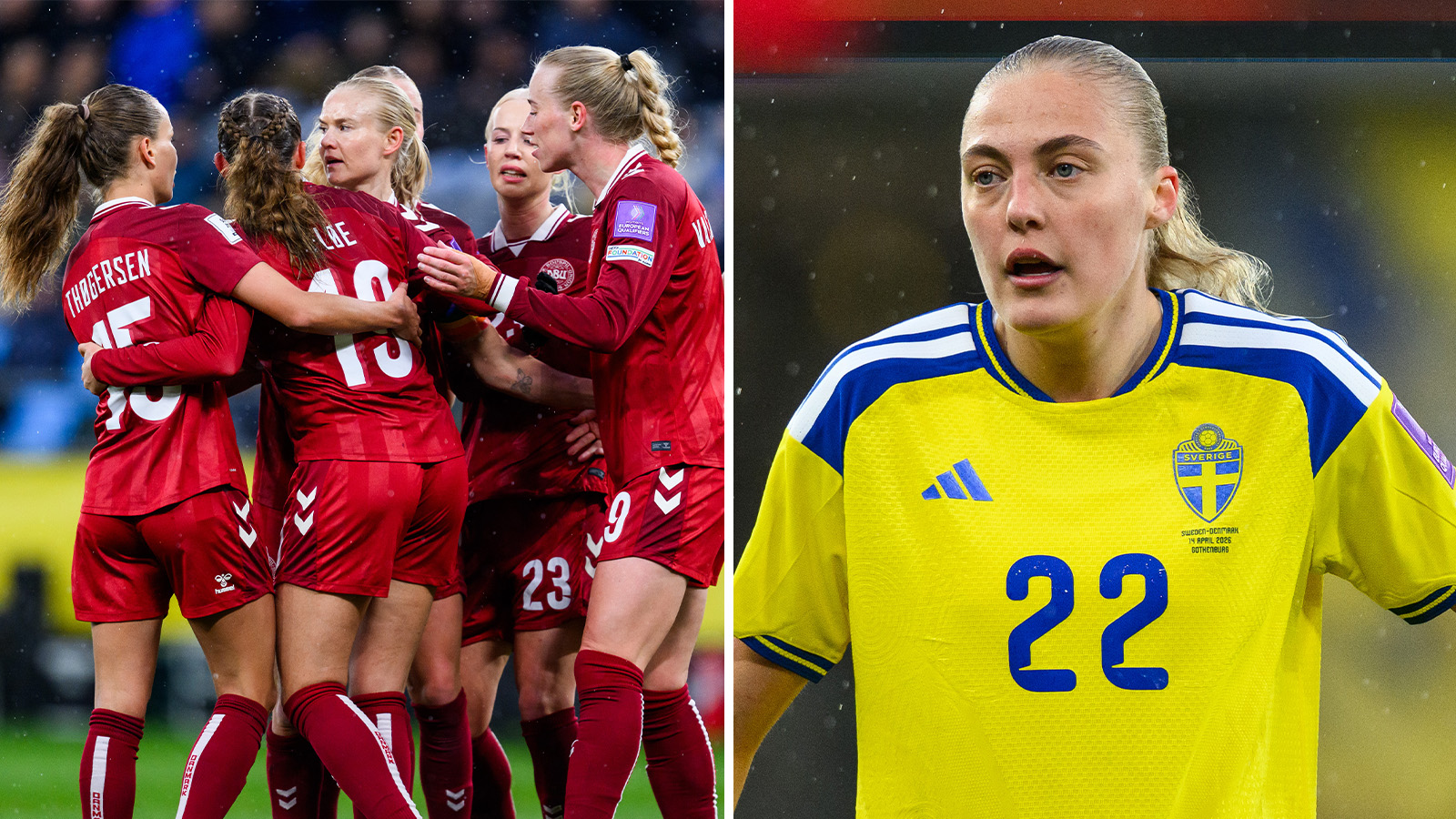 JUST NU: Fiasko för Blågult – Danmark avgjorde på tilläggstid