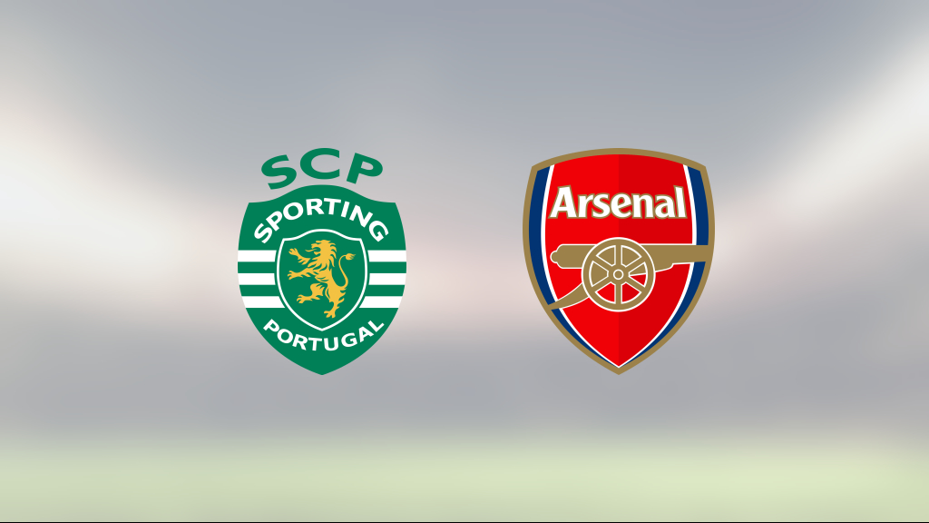 Arsenal vann första matchen med 1–0 mot Sporting Lissabon