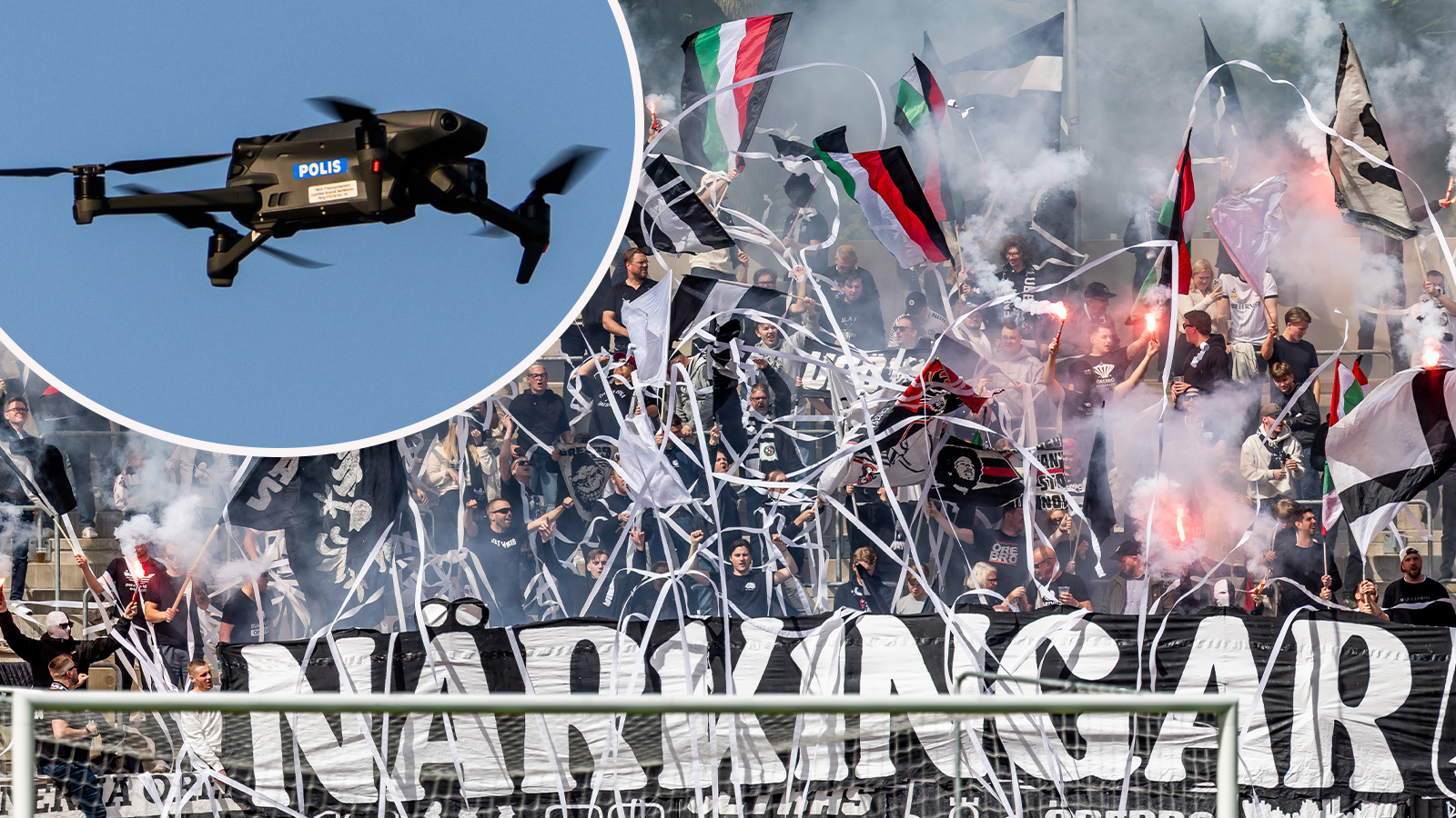 Stormatch i Örebro – kommer bevakas av drönare