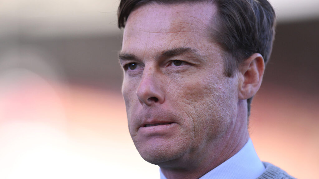 Burnley, Storbritannien. 22 april 2026. BURNLEY, ENGLAND - 22 APRIL: Burnleys manager Scott Parker under Premier League-matchen mellan Burnley och Manchester City på Turf Moor den 22 april 2026 i Burnley, England.