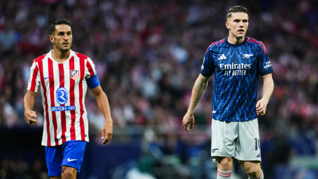 Viktor Gyökeres från Arsenal under semifinalmatchen i UEFA Champions League mellan Atletico Madrid och Arsenal den 29 april 2026 i Madrid.