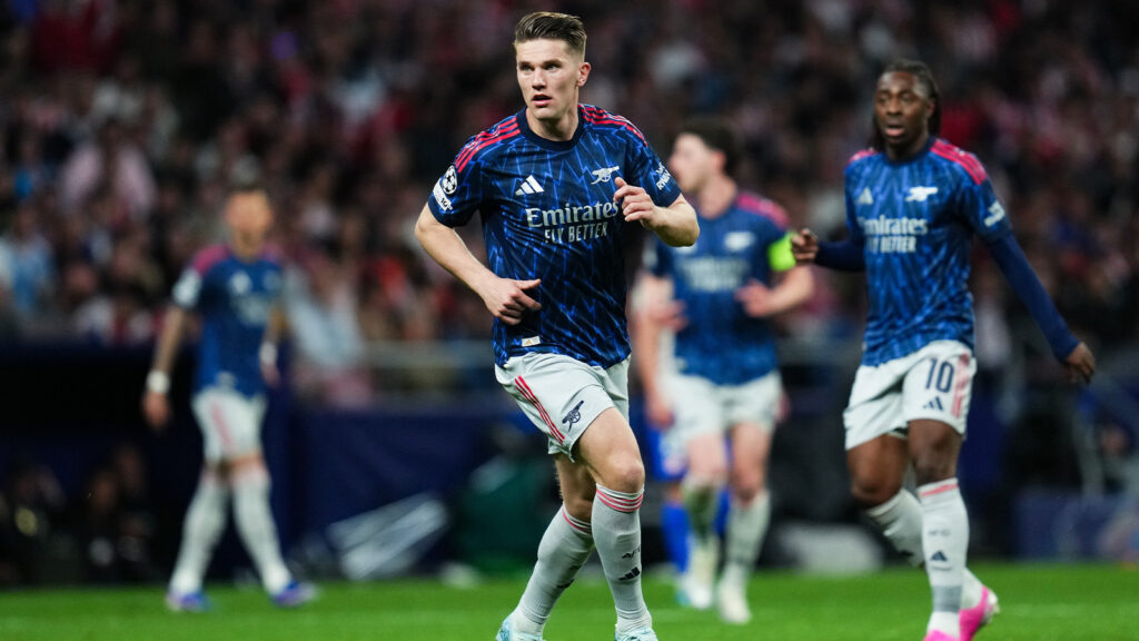 Viktor Gyökeres från Arsenal under semifinalmatchen i UEFA Champions League mellan Atletico Madrid och Arsenal den 29 april 2026 i Madrid.