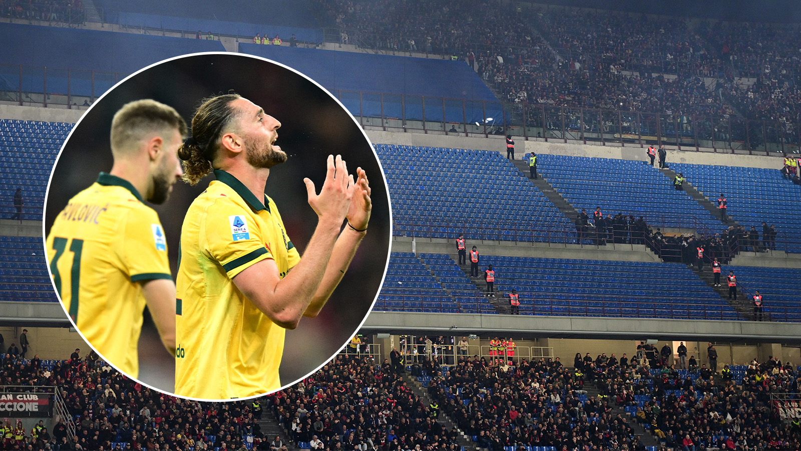 Ilska hos Milan-supportrar – lämnade mitt under match
