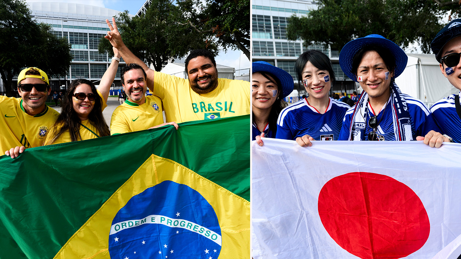 JUST NU: Så startar Brasilien och Japan