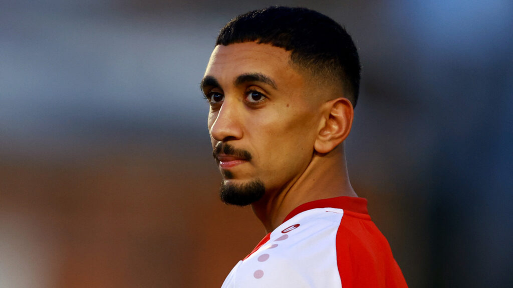 **30 mars 2026. Fotboll – VM – Interkontinentala playoffmatcher till FIFA World Cup. Iraks träning på Centro Deportivo Borregos i Monterrey, Mexiko. Iraks Amir Al-Ammari under ett träningspass. Foto: REUTERS/Raquel Cunha.**