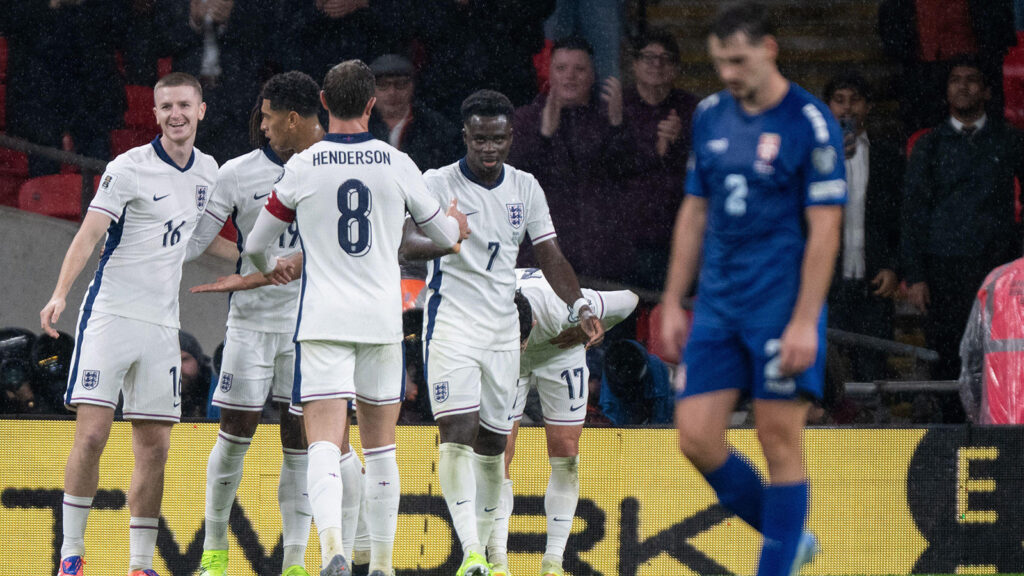 ARKIVBILD – Adam Wharton från Englands landslag under VM-kvalmatchen till 2026 FIFA World Cup qualification mellan England och Serbia på Wembley Stadium i London den 13 november 2025.
