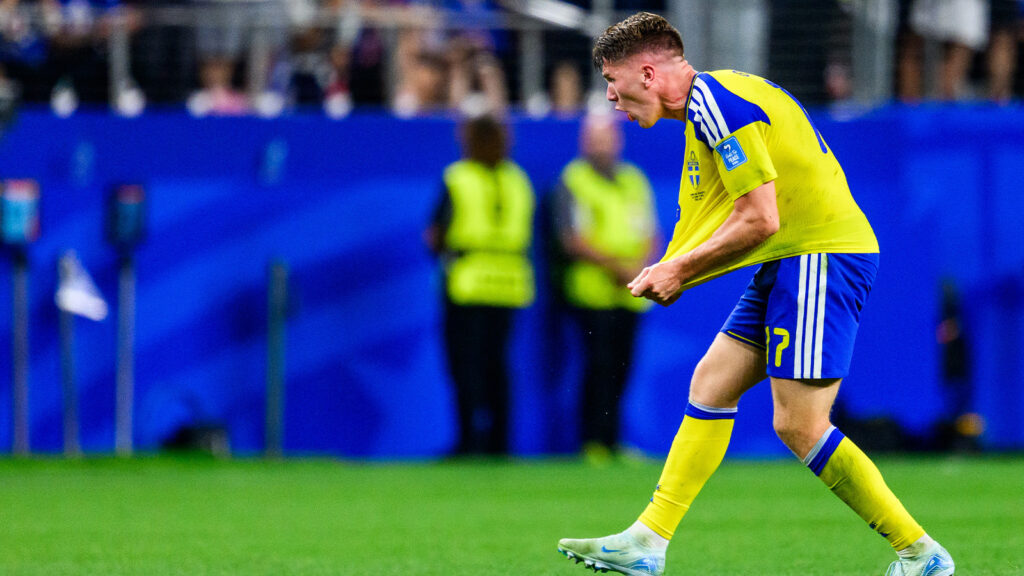 **Viktor Gyökeres i Sverige efter grupp F-matchen mellan Japan och Sverige i fotbolls-VM 2026 den 25 juni 2026 i Dallas.**
