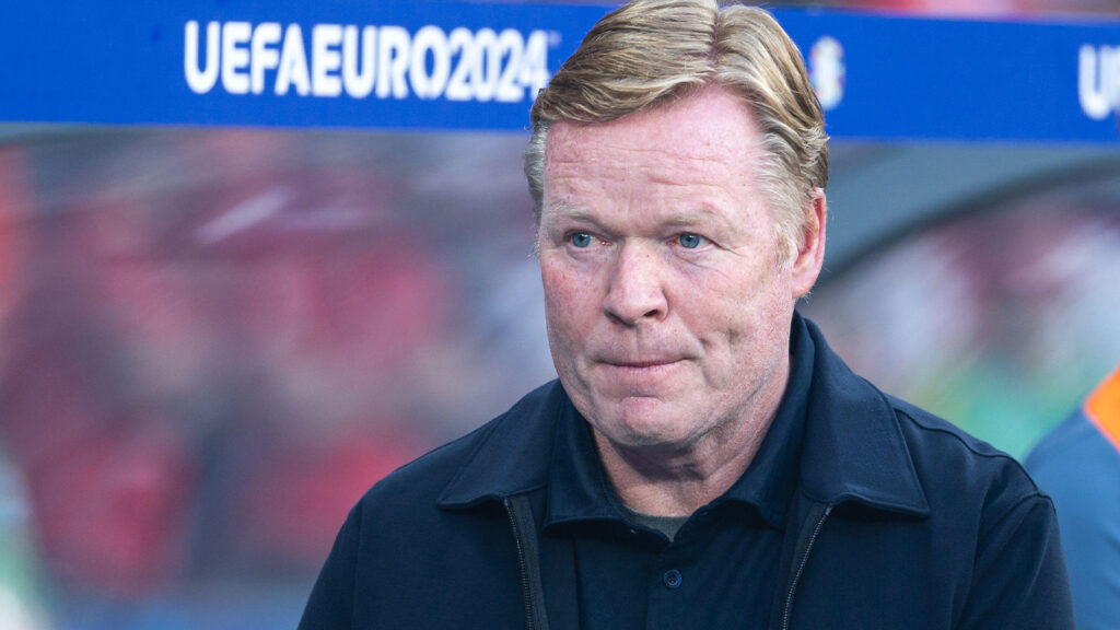 Berlin, Germany – 6 juli 2024. Kvartsfinal i UEFA Euro 2024 mellan Netherlands och Turkey, slutresultat 2–1. Ronald Koeman, förbundskapten för Nederländerna.
